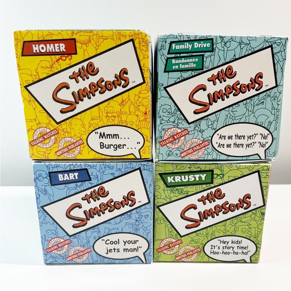 2002 The Simpsons x Burger King talking watches - Picture 3 of 11